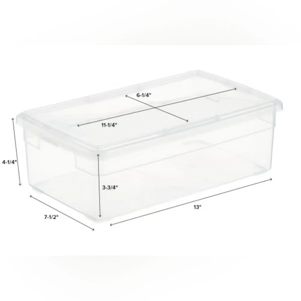 THE CONTAINER STORE Clear Plastic Storage Boxes - 2
